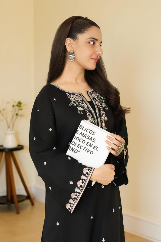 Noor-e-Black Marina Two-Piece Set