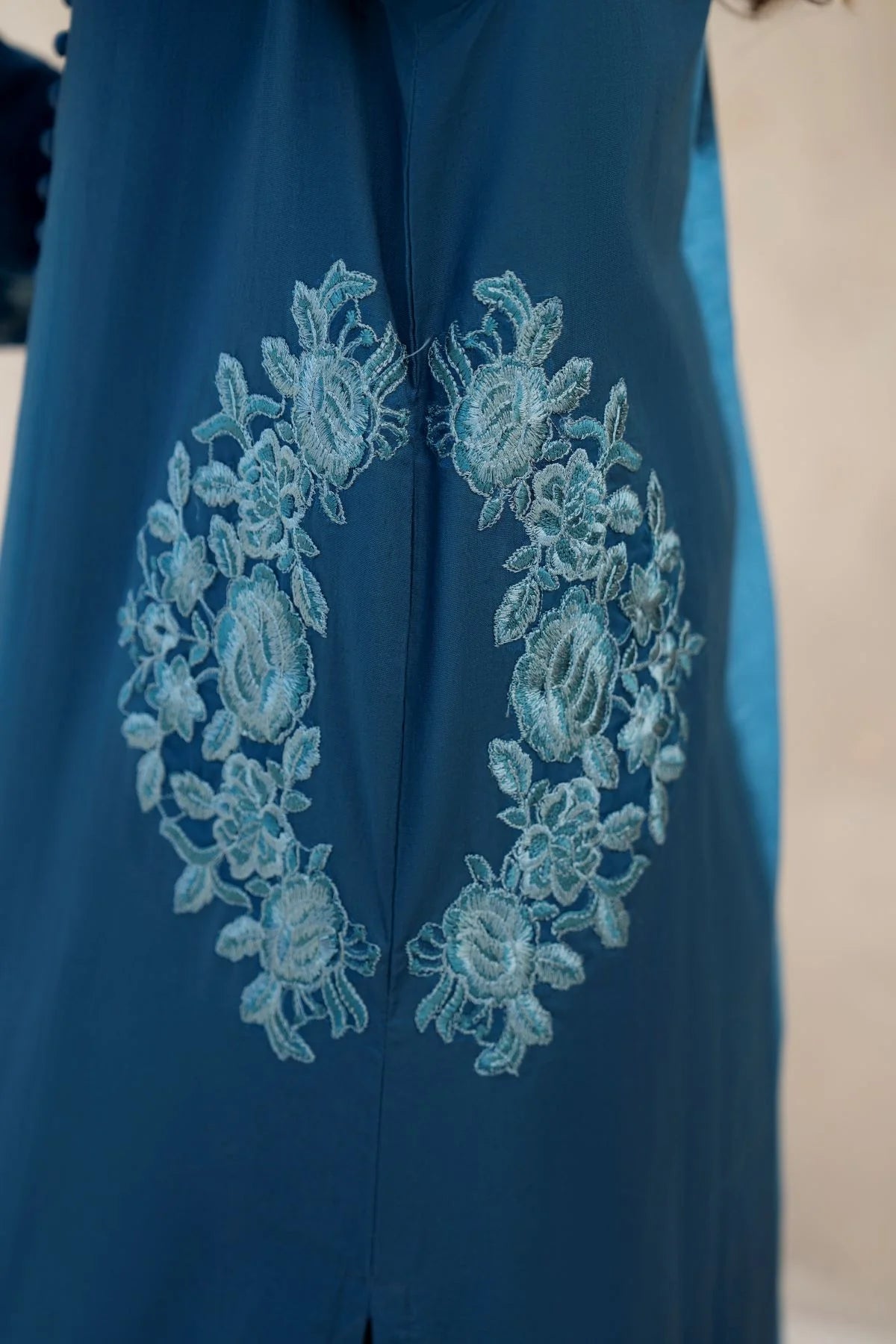 Azure Linen 2-Piece Dress