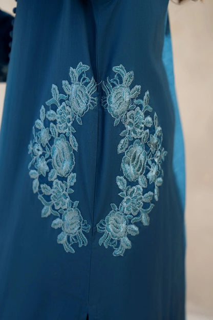 Azure Linen 2-Piece Dress