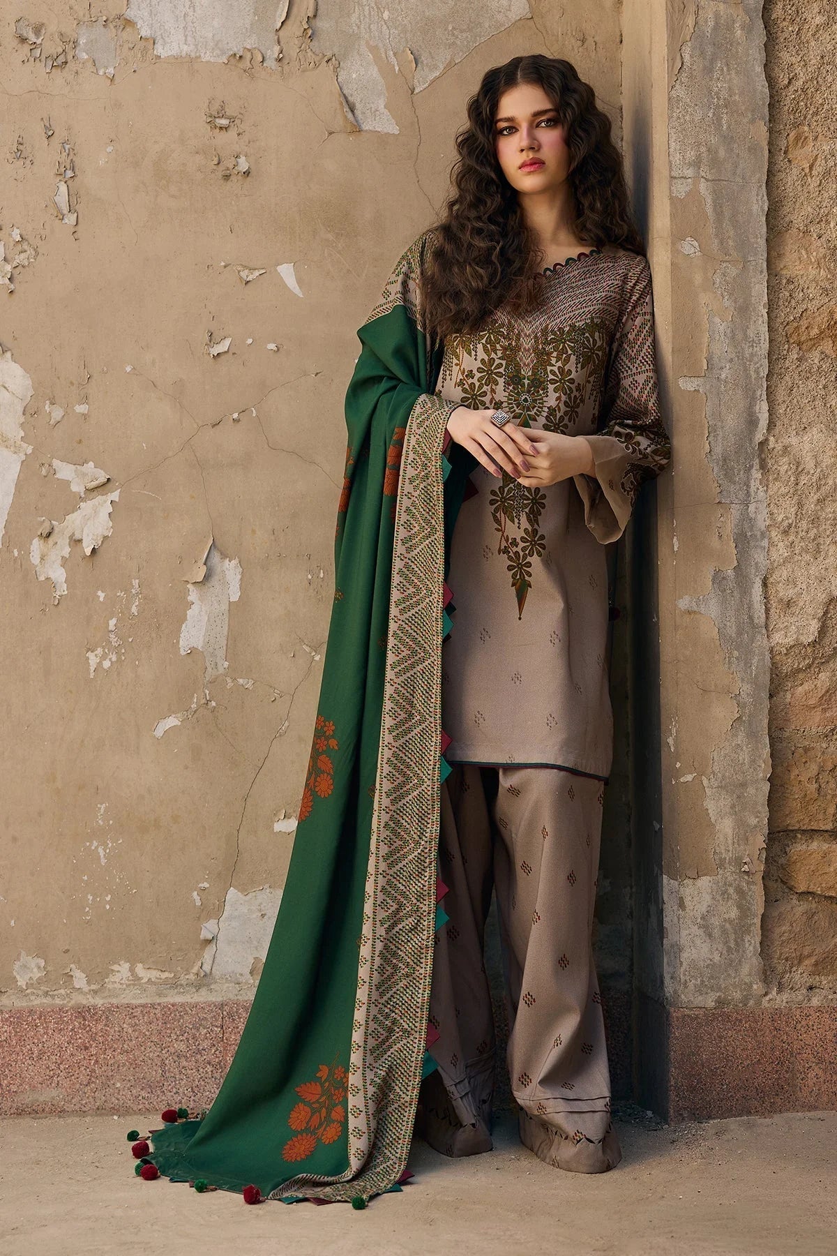 Zeenat  – Printed Grip 3PC dress